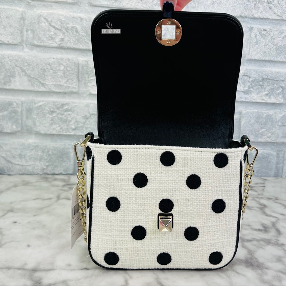 Kate Spade Natalia Square Embroidered Polka Dot Crossbody Handbag - Picture 6 of 10